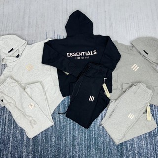 [THANH LÝ] ESSENTIALS - Fear Of God x RRR123  HOODIE - Áo nỉ có mũ / áo hoodie nỉ bông in 3M PHẢN QUANG