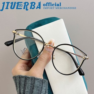JIUERBA Mắt Kính Gọng Tròn Kim Loại Chống Bức Xạ Chống Ánh Sáng Xanh Thời Trang Cho Nam Và Nữ