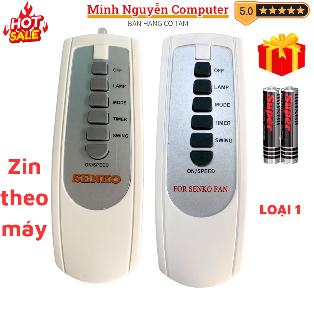 Remote điều khiển quạt SENKO Mã 03, điều khiển quạt SENKO - Tặng kèm pin - Minh Nguyễn
