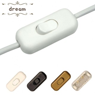 In Line Switch Bedside Lamp Switch ON OFF Plastic Table Side Lamp 2A Durable