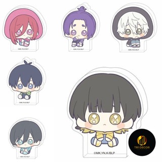 Standee 3cm mini blue lock ver mắt rưng rưng tượng acrylic anime mica chibi mô hình trang trí