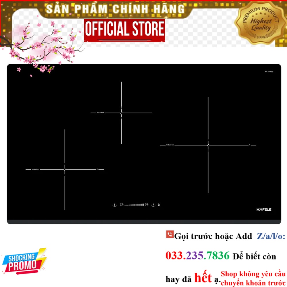 Bếp từ 3 vùng nấu Hafele HC-I773D 536.01.905 P&G