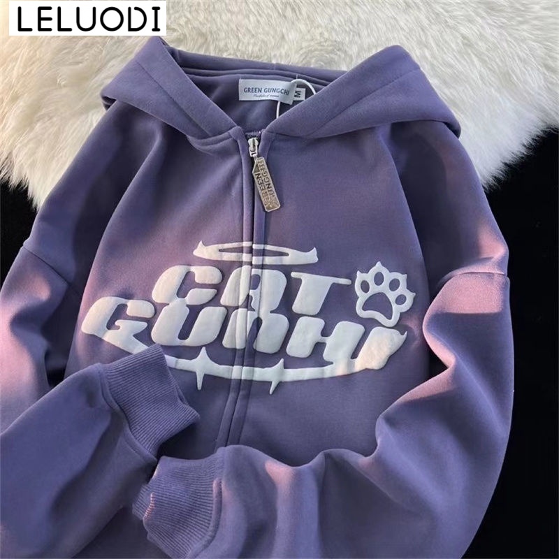 LELUODI Áo Khoác hoodie áo khoác áo hoodie  A28J12L