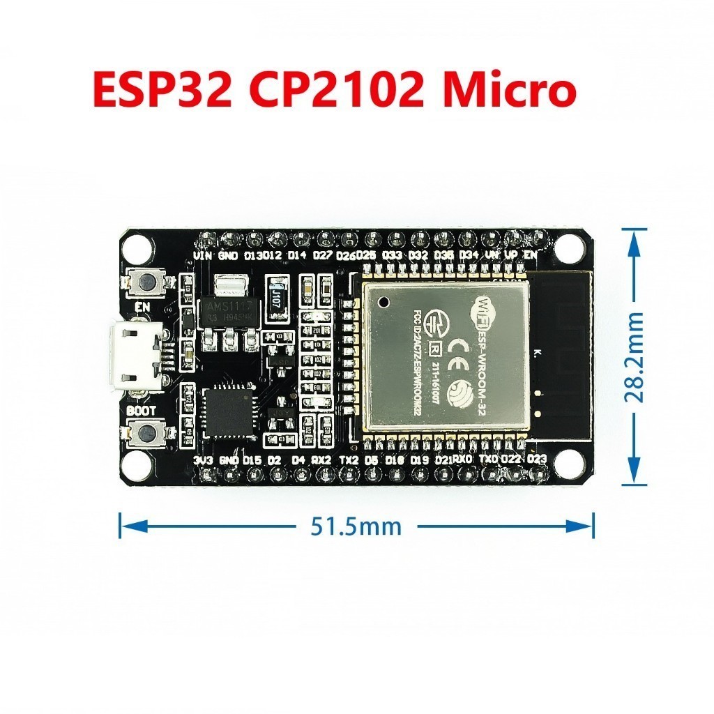 065 Kit ESP32 CH340 30P Wifi + Bluetooth cổng Type C, Kit ESP32 CP2102 30P Wifi cổng Micro