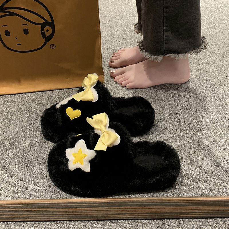 HHH   Dép Lông Đế Dày đi mùa đông Dép xỏ ngón đi bánh mì Thoải Mái Xinh Xắn  Thời trang Phong cách Thời trang Phong cách B92H0JQ 37Z230910