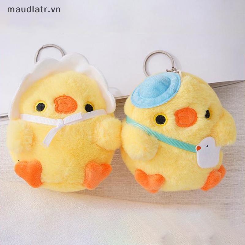 1 Móc Khóa Gà Con Nhồi Bông Màu Vàng Đáng Yêu vn