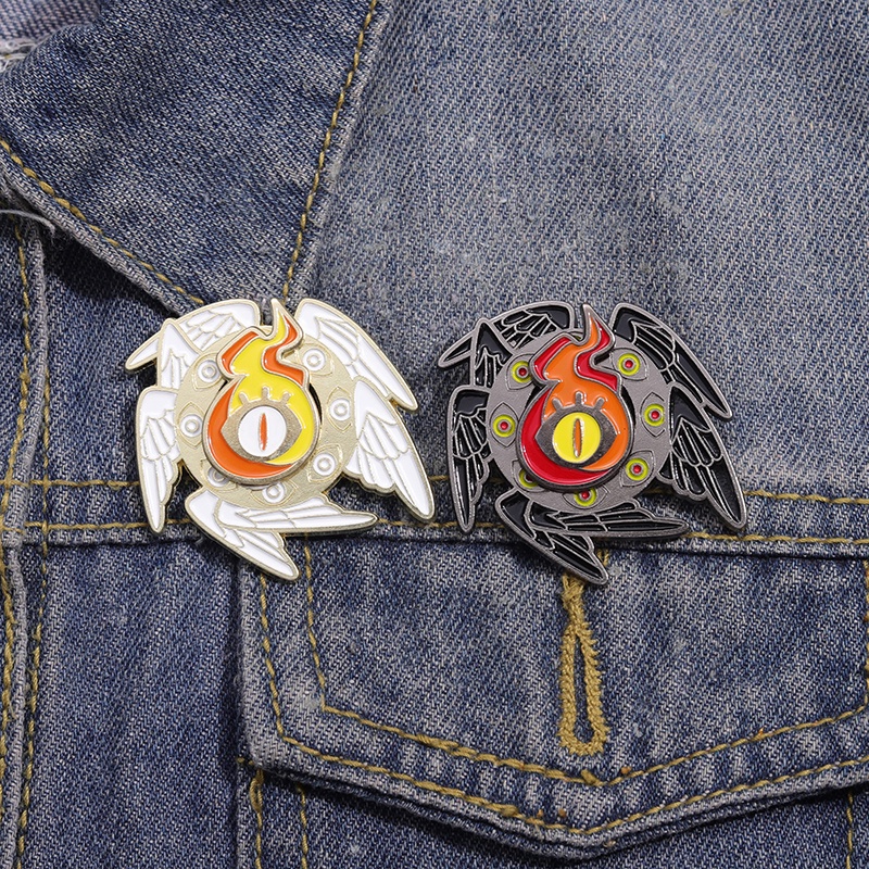 Huy Hiệu Cài Áo Hình Đôi Cánh Thiên Thần Ác Quỷ Thời Trang