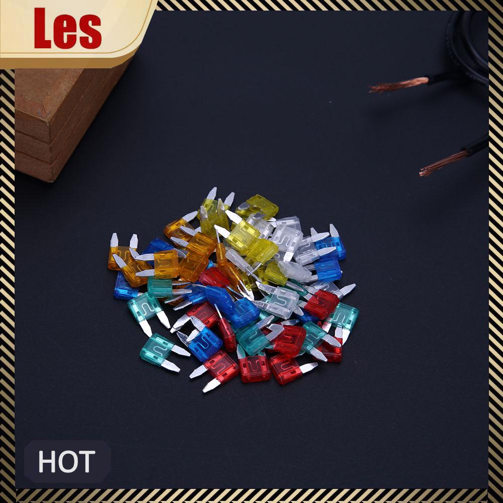 Set 60 Cầu Chì mini 5a 10a 15a 20a 25a 30a Cho Xe Hơi / Xe Tải