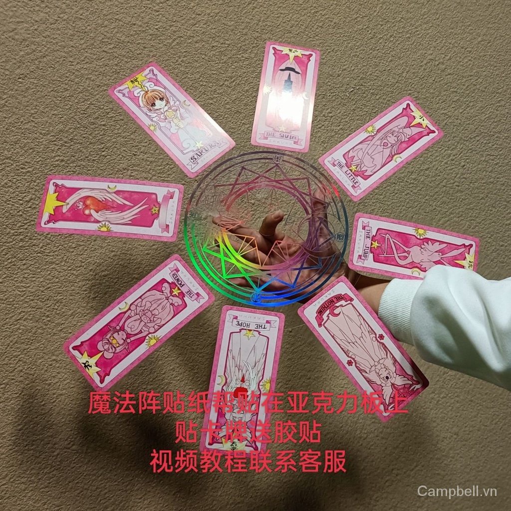 Bộ Đồ Chơi Xoay Trong Suốt Bằng acrylic Hình Hoa Anh Đào sakura