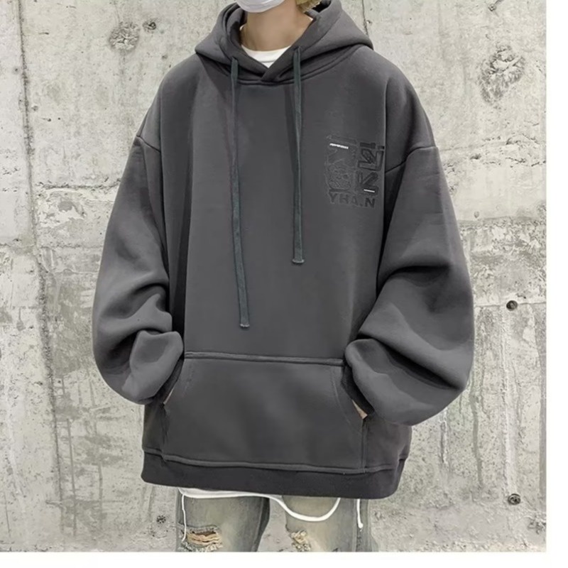M-8XLáo khoác nam hoodie Tay Dài Dáng Rộng In Họa Tiết graffiti Thời Trang Mỹ Thời Trang Unisex