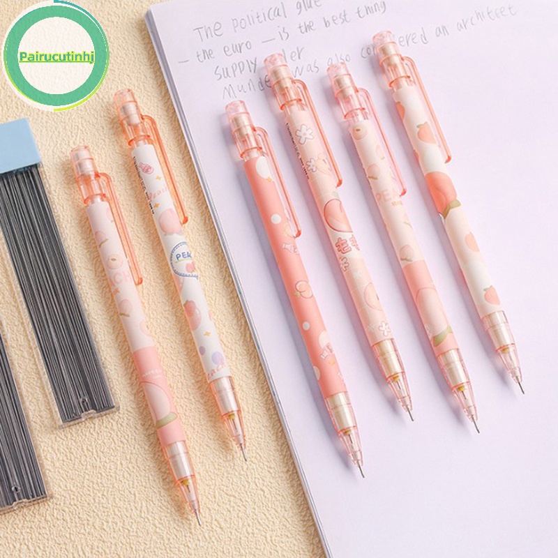 Parucutin Bút Chì Ngòi 0.5mm In Hình Quả Đào Dễ Thương