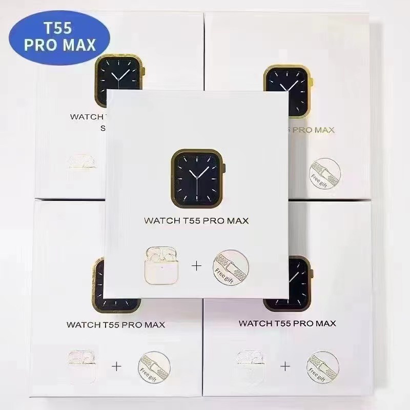 Đồng Hồ Thông Minh 2 Trong 1 2024 t55promax Màn Hình 1.71 inch
