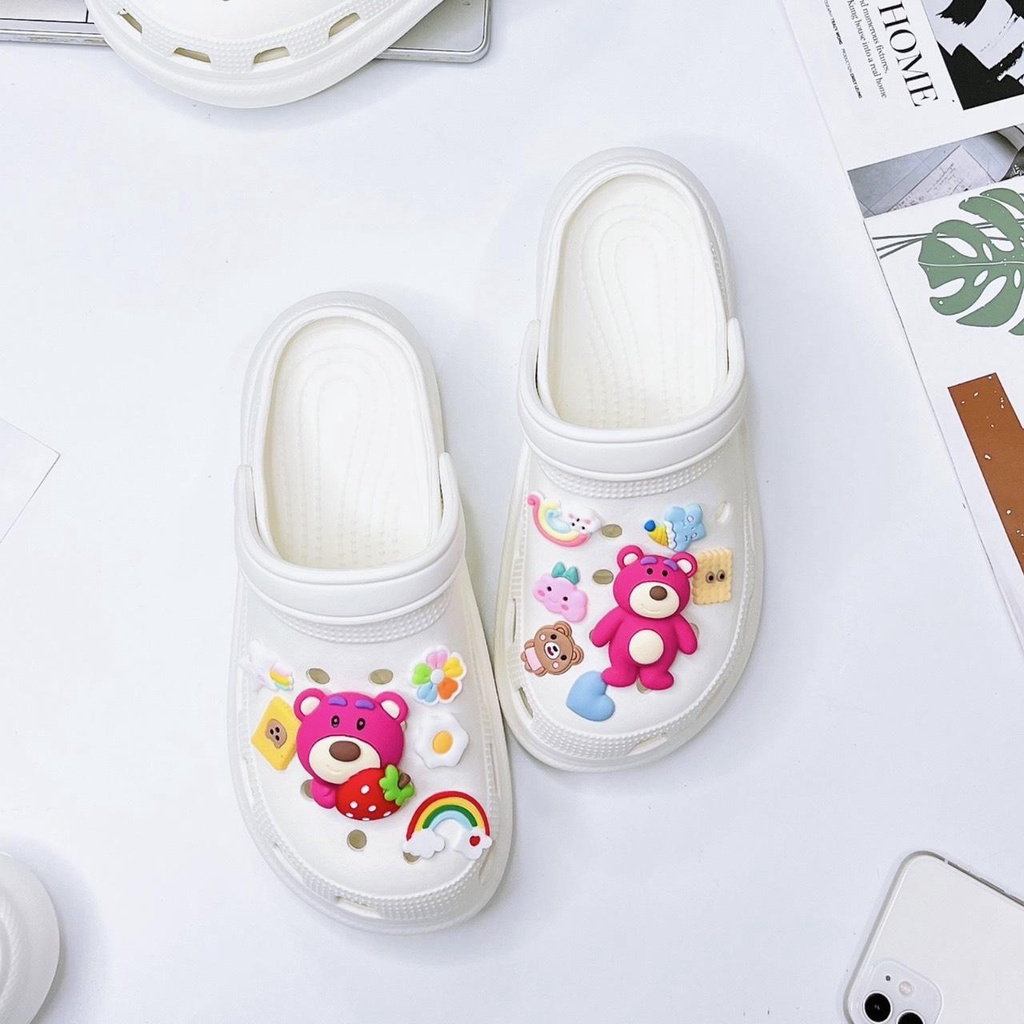 FZ500-A26  - dép sục lỗ cao su quai ngang đúc liền thời trang cả nam nữ, đế chống trơn trượt