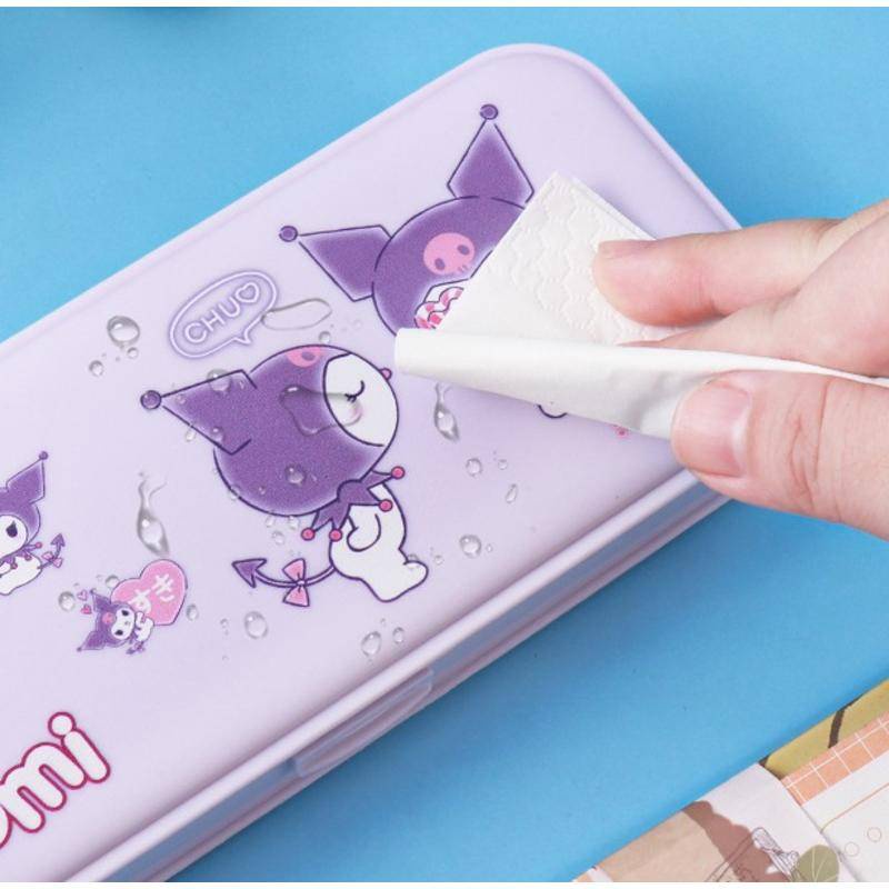 Túi Đựng Bút Bằng Nhựa Họa Tiết Hoạt Hình sanrio 2023 mymelody kuromi cinnamoroll pochacco Dễ Thương Cho Học Sinh