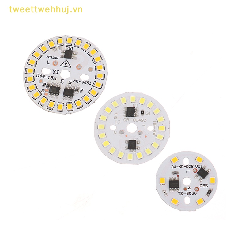 Set 2 Đèn led smd 15w 12w 9w 7w 5w 3w ac220v Ánh Sáng Trắng Ấm vn