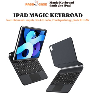 [TẶNG CHUỘT] Bao da bàn phím Smart Keyboard dành cho iPad Gen 10, Air 4/5 10.9", Pro 11", 12.9" 13", có đèn LED nền RGB