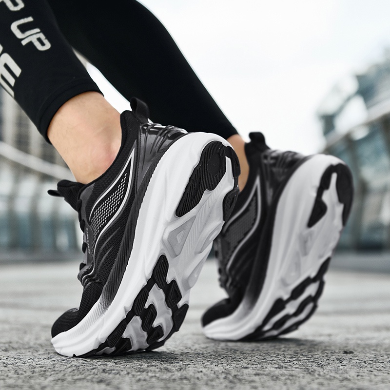 Giày đôi Giày chạy marathon đường dài Giày thể thao giảm xóc nam và nữ Size 36-45