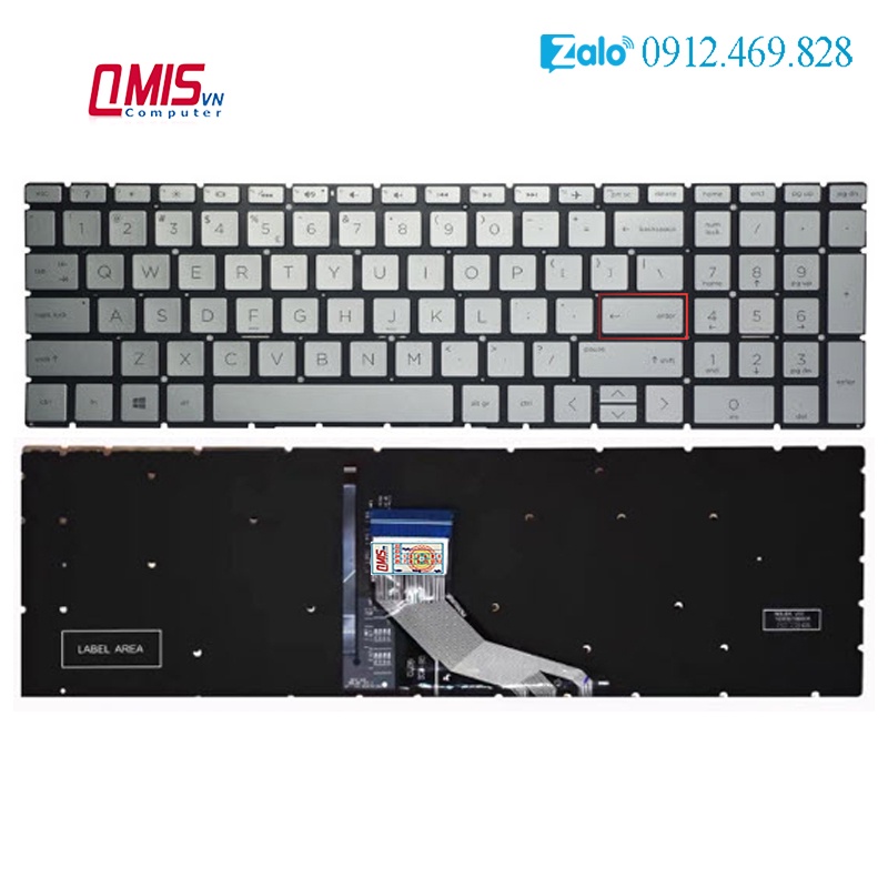 Bàn phím laptop Hp 15-da 15t-da 15-db 15-cs 15-dk 15-dr 15-dw 15-du 15s-du 15-dy 15s-dy 15s-eq 15-ef 15-gw 17-ca 17-by
