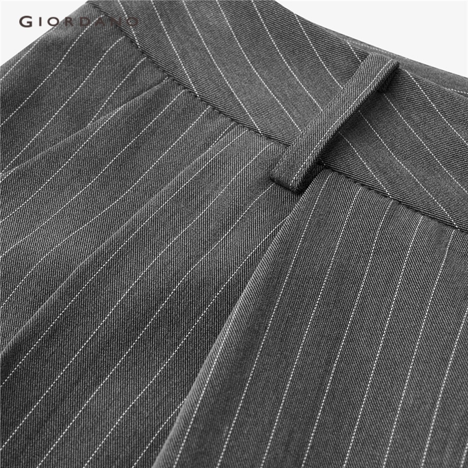 GIORDANO WOMEN Pleated stripe suit pants 18413917