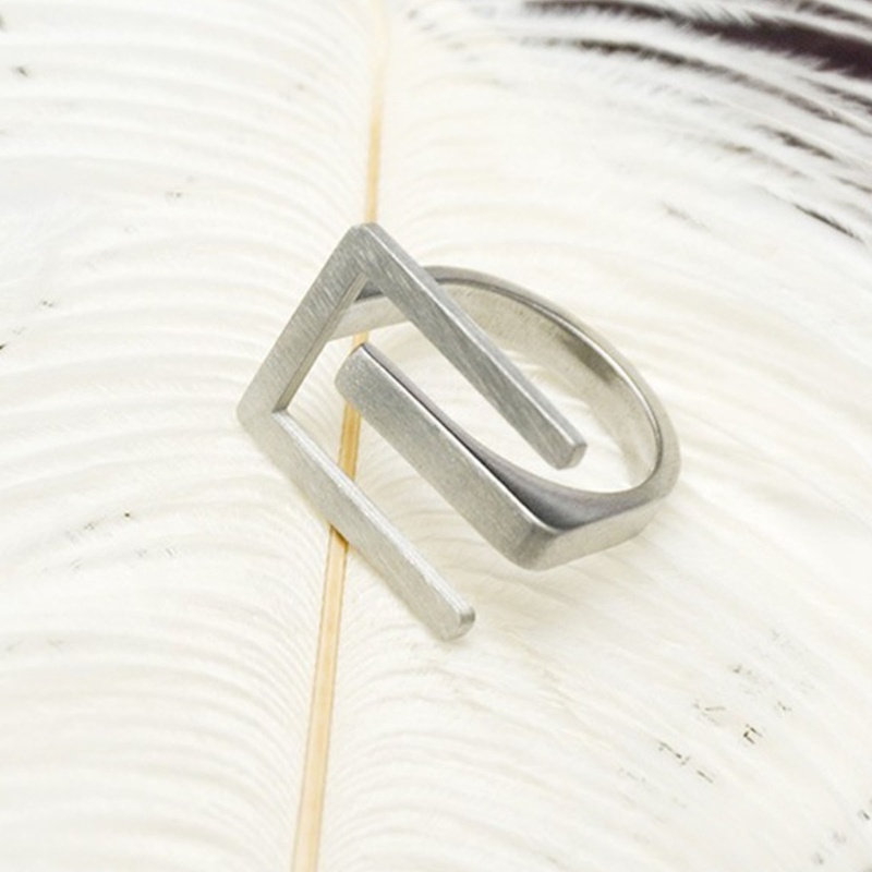 Nhẫn Hình Trái Tim Đính Đá zircon Phong Cách gothic punk Cổ Điển Cho Nữ je