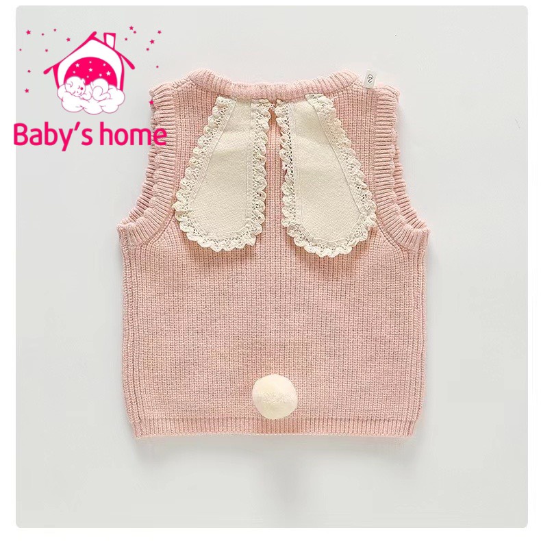 Áo ghi lê len tai thỏ 4 màu cho bé gái từ 8kg