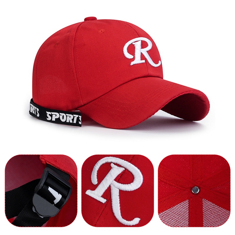 Mũ Lưỡi Trai Thêu Chữ Phối Dây Ruy Băng Dài Thời Trang Cho Cặp Đôi