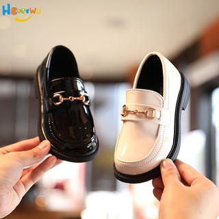 Haoerwu Giày Lười Da Đế Bằng Phong Cách Anh Quốc Thời Trang Xuân Thu Cho Học Sinh Nam Và Nữ