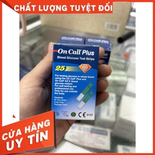 Hộp 25 que thử đường huyết on call plus, chính hãng acon