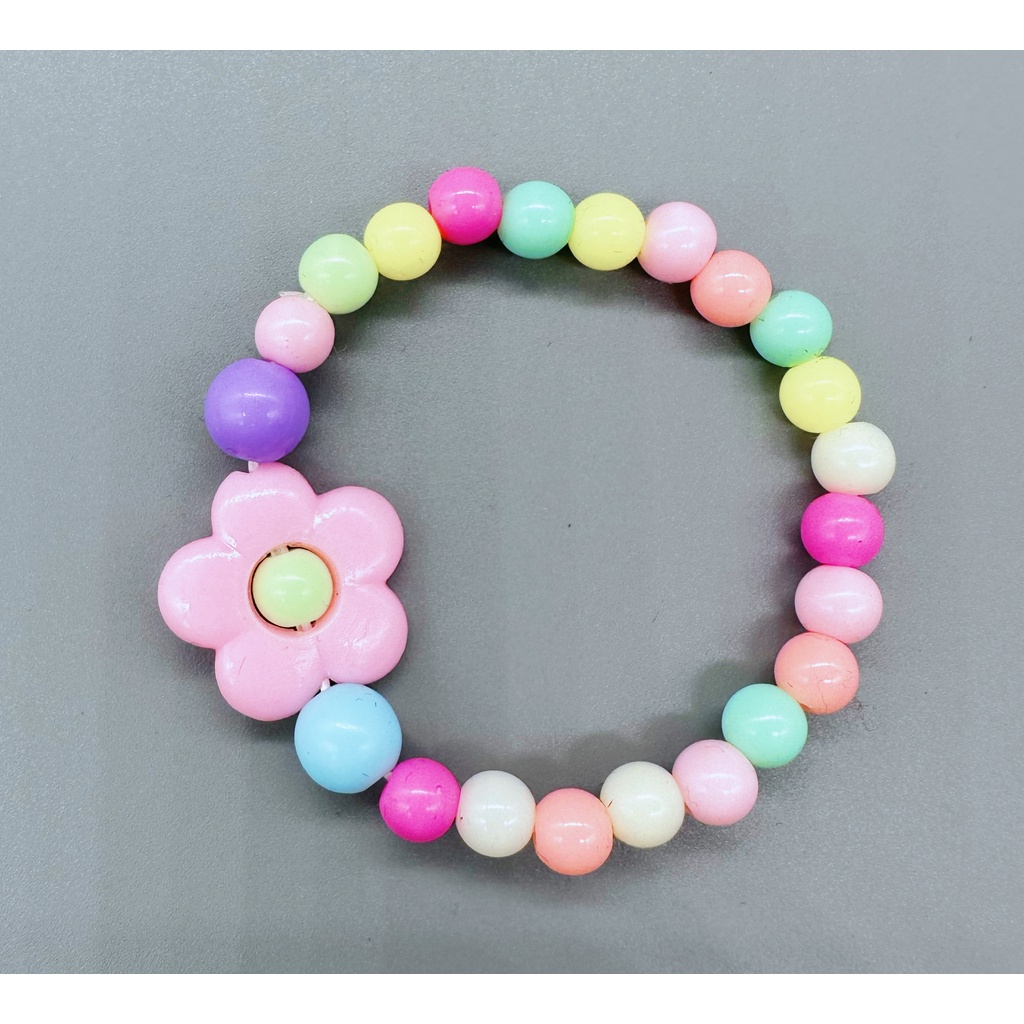 Vòng Tay resin acrylic Màu Sắc Thời Trang Cho Bé Gái
