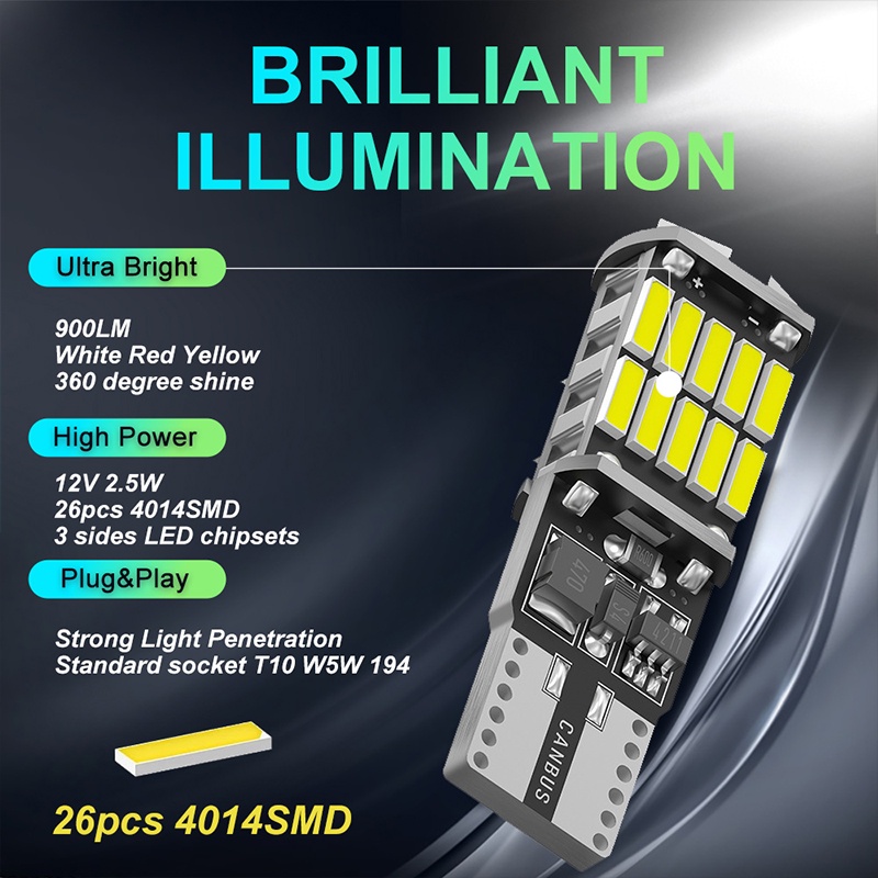 Bóng Đèn led t10 w5w canbus mini cooper r56 r53 e90 e46 f20 e39 Chuyên Dụng Cho Xe Hơi bmw - YKD