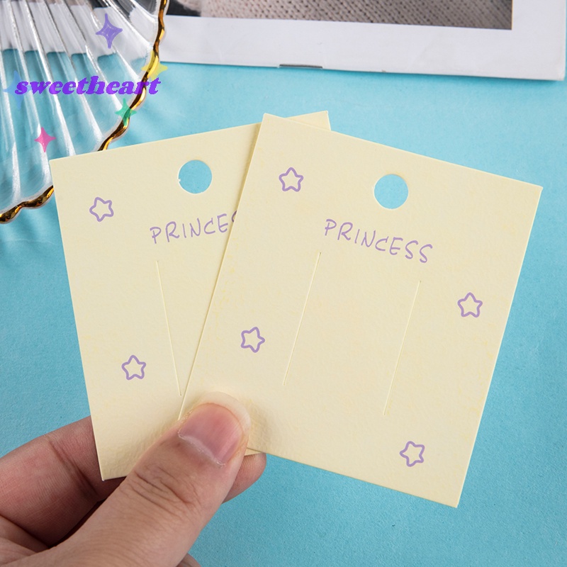 Set 50 Túi Nhựa Trưng Bày Kẹp Tóc 7 * 7cm Màu Xanh Dương / Hồng / Tím / Vàng Tiện Dụng