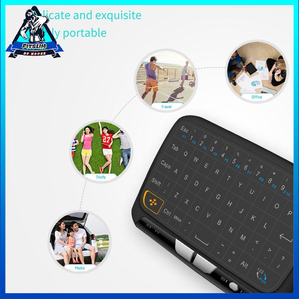 H18+ Wireless Air Mouse Mini Keyboard Full Screen Touch 2.4Ghz Touchpad