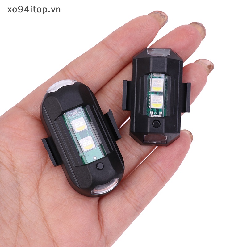Xoitop Đèn led Tín Hiệu mini 7 Màu Gắn Đuôi Xe Đạp vn