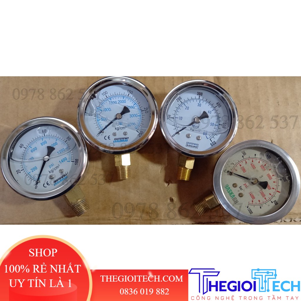Đồng hồ đo áp suất thuỷ lực - YN60 - 400kg/cm2