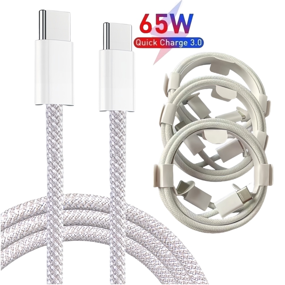 Dây Cáp Sạc Nhanh 3a USB Loại C pd quik 35w type-c pd 3.0 Dành cho ip 15 mac