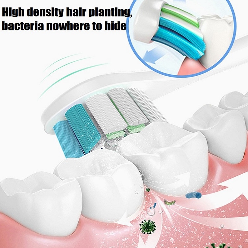 Set 4 Đầu Bàn Chải Thay Thế Cho Bàn Chải Đánh Răng Điện soocas v1 / x1 / x3 / x5 / x3u / x3pro / v1 / v2 sonic