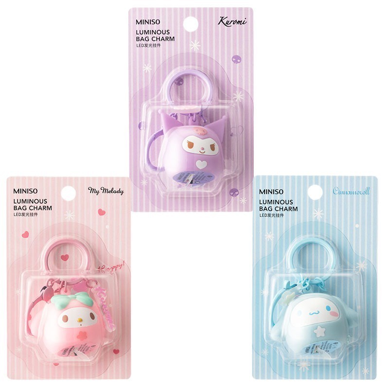 Dễ Thương Móc Khóa Hình kuromi sanrio light 20 light Bằng Silicon