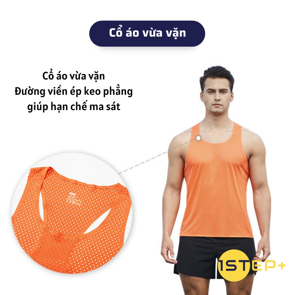 Áo Singlet  chạy bộ OnStep Running AirRun thoáng khí nhanh khô dành cho Nam