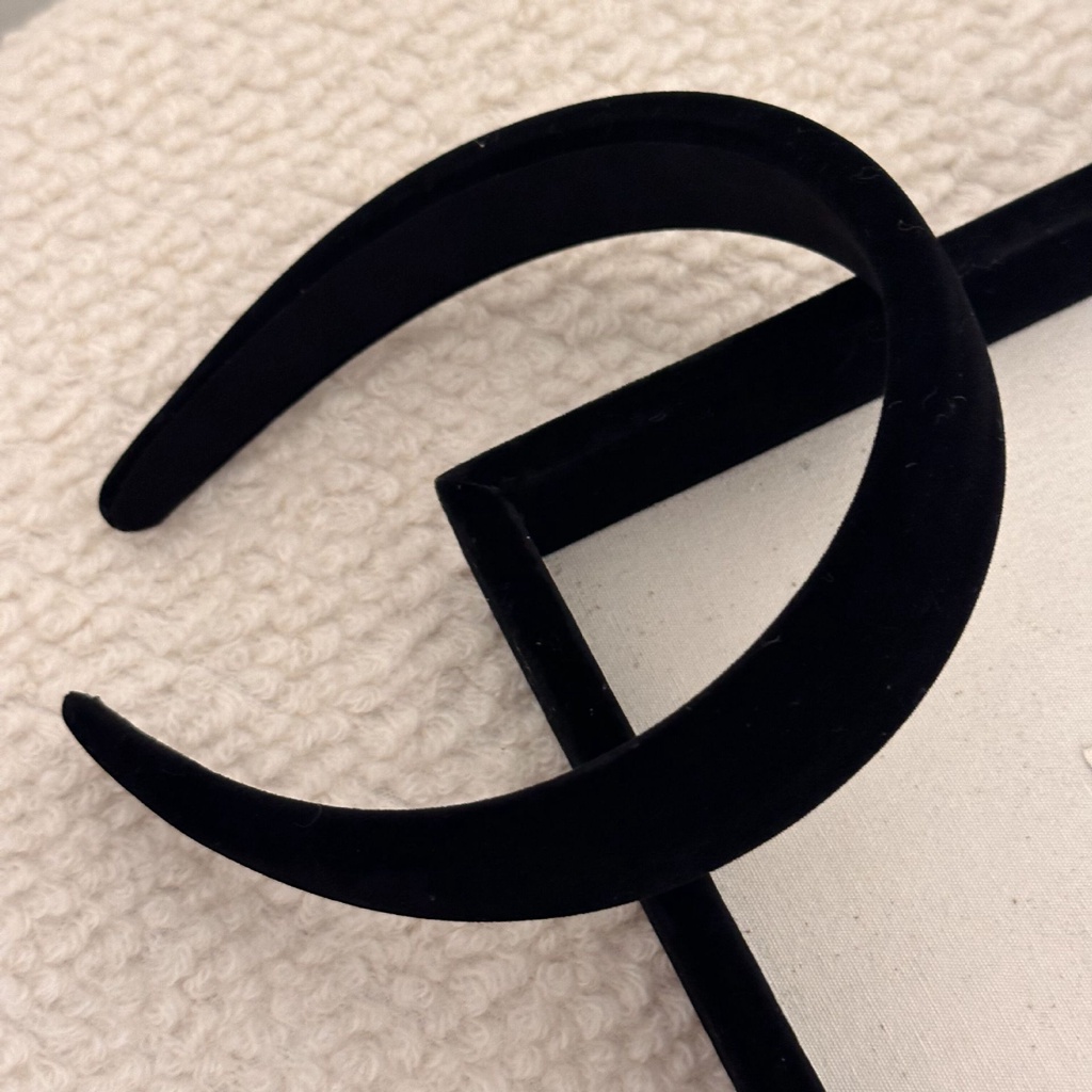 Băng Đô Cài Tóc Bằng Nhung Màu Trơn Phong Cách Hàn Quốc Thời Trang