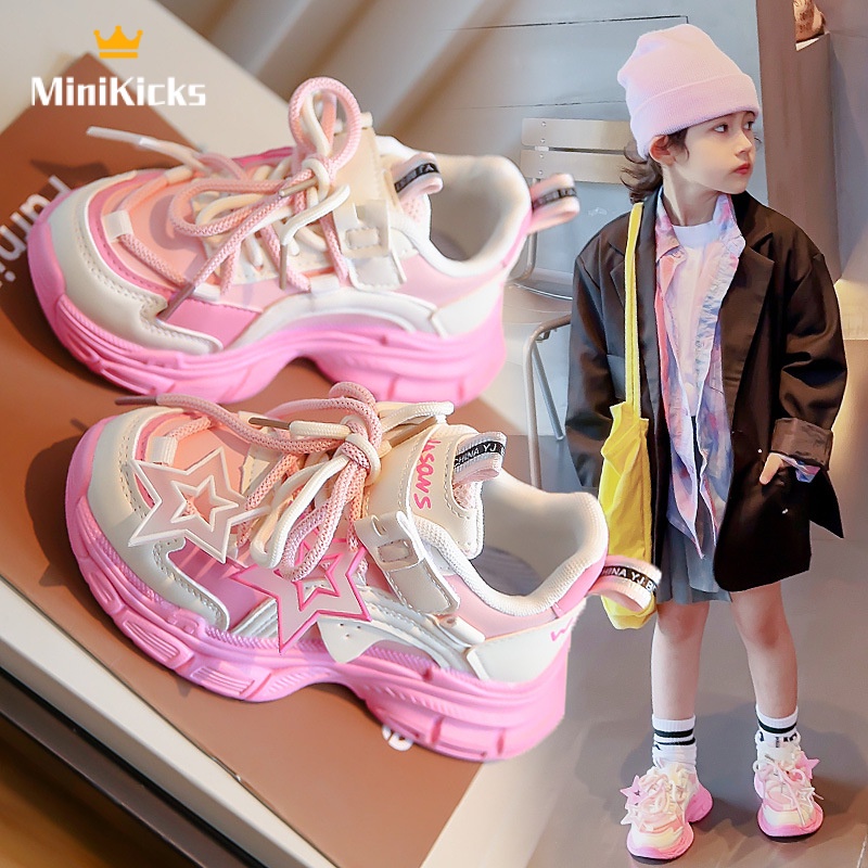 ZOOMSTAR giày thể thao bé gái giày  cho bé gái Mềm mại và thoải mái xuất hiện thời trang 2023 NEW RYD23936OA 38Z230923