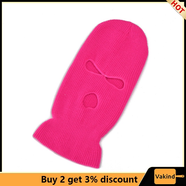 Vakind Mũ Trùm Đầu Kèm Khẩu Trang 3 Lỗ Giữ Ấm Mùa Đông