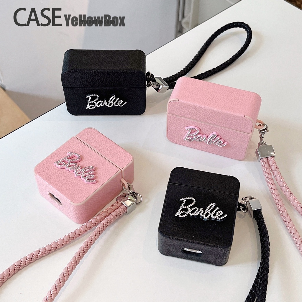 Phù Hợp Vỏ Bảo Vệ Hộp Sạc Tai Nghe airpods1 / 2 airpods3nd  airpodspro2 Bằng Da Chống Sốc Họa Tiết Vân Kim Cương