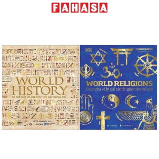 Combo Sách World History - Lịch Sử Thế Giới + World Religions - Tôn Giáo Thế Giới (Bộ 2 Cuốn)
