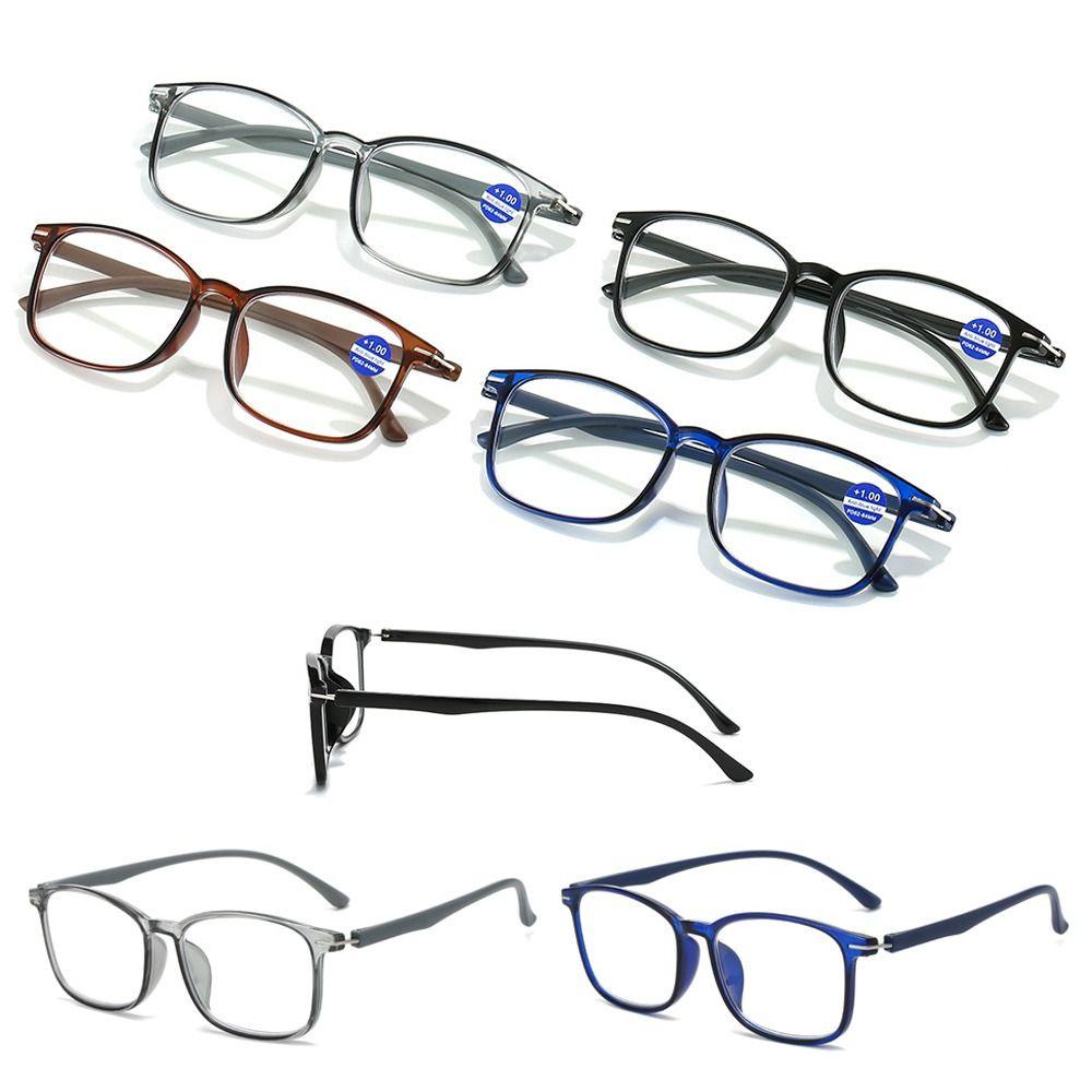 Karaen Kính Đọc Sách Gọng Vuông Bằng pc Chống Ánh Sáng Xanh Dương Siêu Nhẹ Bảo Vệ Mắt