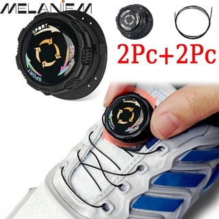 Bộ 2 Khóa Dây Giày Thể Thao Tự Động Xoay Không Cần Buộc Cho Người Lớn Và Trẻ Em