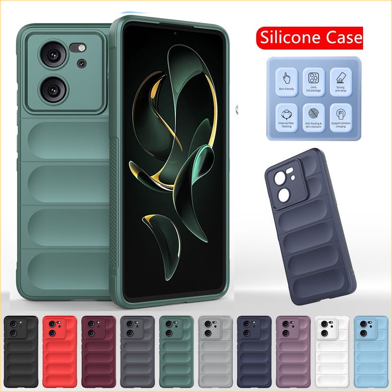 Ốp Điện Thoại silicone Chống Sốc Màu Trơn Cho xiaomi 13t pro 5g 2023
