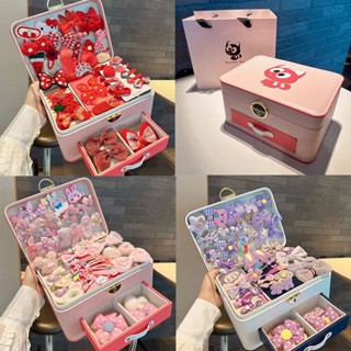 Hộp Quà Kẹp Tóc Trang Sức Kiểu Hoạt Hình Dễ Thương Cao Cấp Cho Bé Gái