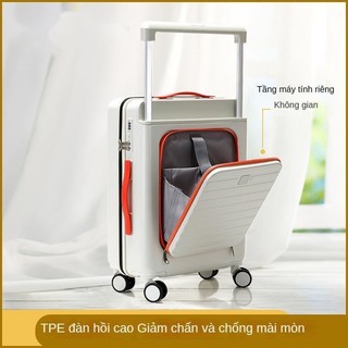 Vali Hộp kéo kiểu mới 2024 Vali du lịch 24 inch vali mật mã vali lên máy bay 20 inch bánh xe xoay 360 độ dung tích lớn