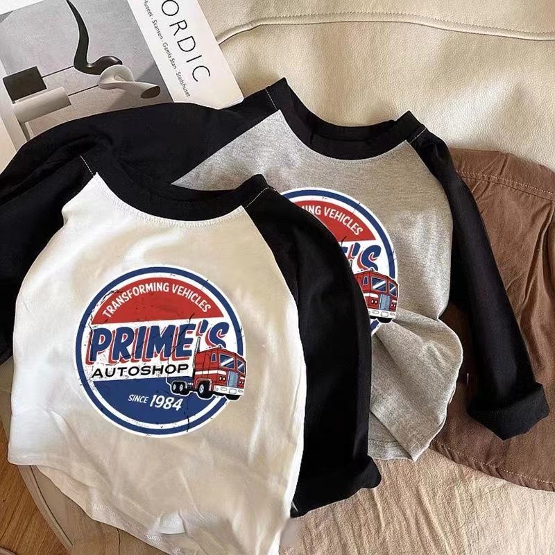 Áo Thun cotton Tay Dài In Họa Tiết Thời Trang Xuân Thu 2022 Mới Cho Bé