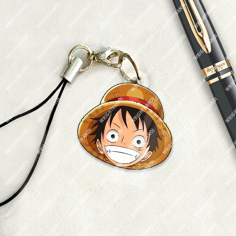 Móc treo điện thoại, dây đeo điện thoại, One piece manga anime Luffy Chopper chibi cute trang trí điện thoại